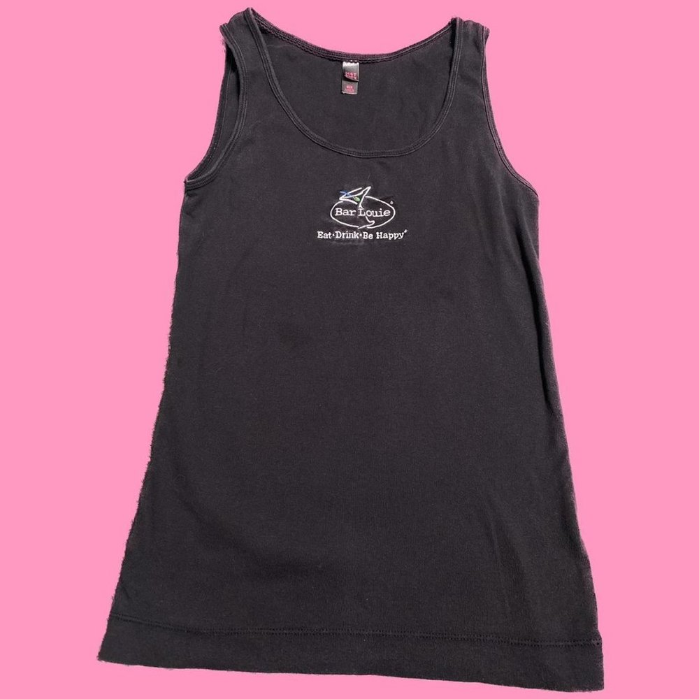 black bar louie tank top size medium